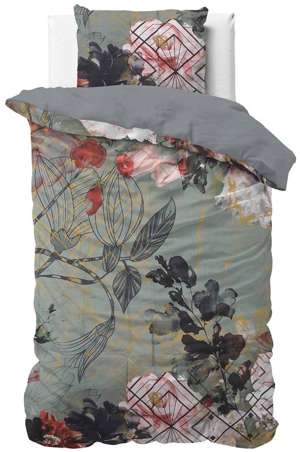 Sitheim-Europe Bettwäsche SLEEPTIME Marmor Art Deco Bettbezug mit Kissenbezug, Mikrofaser, 3 teilig Bild 1