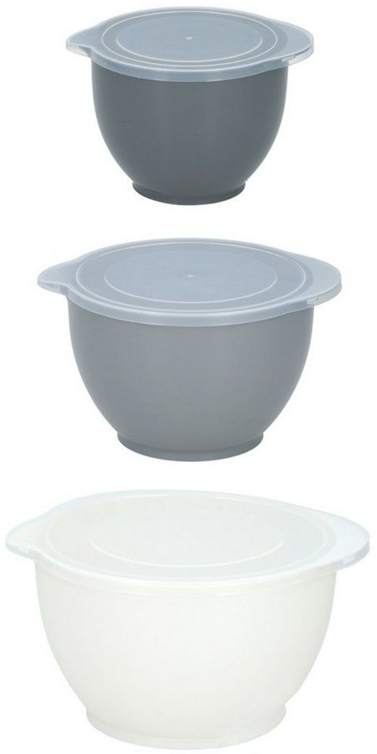 Neuetischkultur Rührschüssel Dosen-Set, 3 Stück mit Deckel, Kunststoff, (Set, 3-tlg), Rührschüssel Backschüssel Bild 1