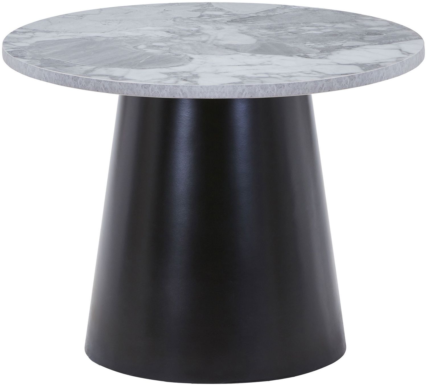 Couchtisch >Brito< in Grau / Schwarz, MDF, Stahl - 45x60cm (HxD) Bild 1