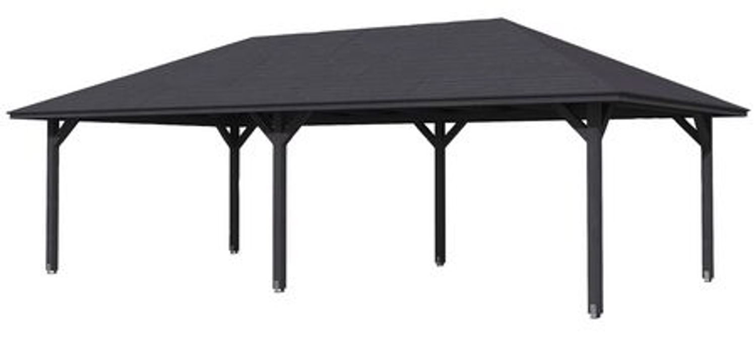 SKANHOLZ Pavillon, Zeltdach, viereckig, BxT: 504x916 cm schiefergrau Gartenpavillon Bild 1
