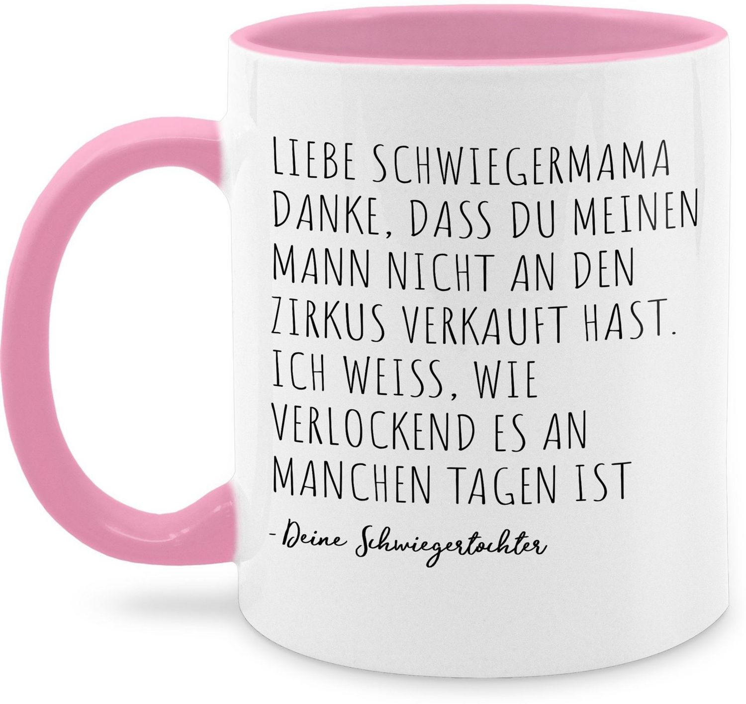 Shirtracer Tasse Beste Schwiegermama Geschenk Schwiegermutter lustig von Schwiegertocht, Keramik, Schwiegermutter Bild 1