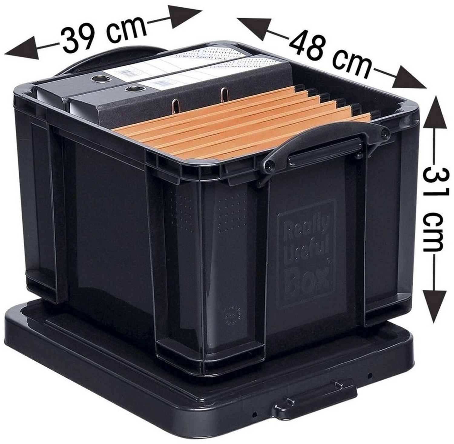 Really Useful Box Aufbewahrungsbox 35,0 l - 48,0 x 39,0 x 31,0 cm schwarz Bild 1