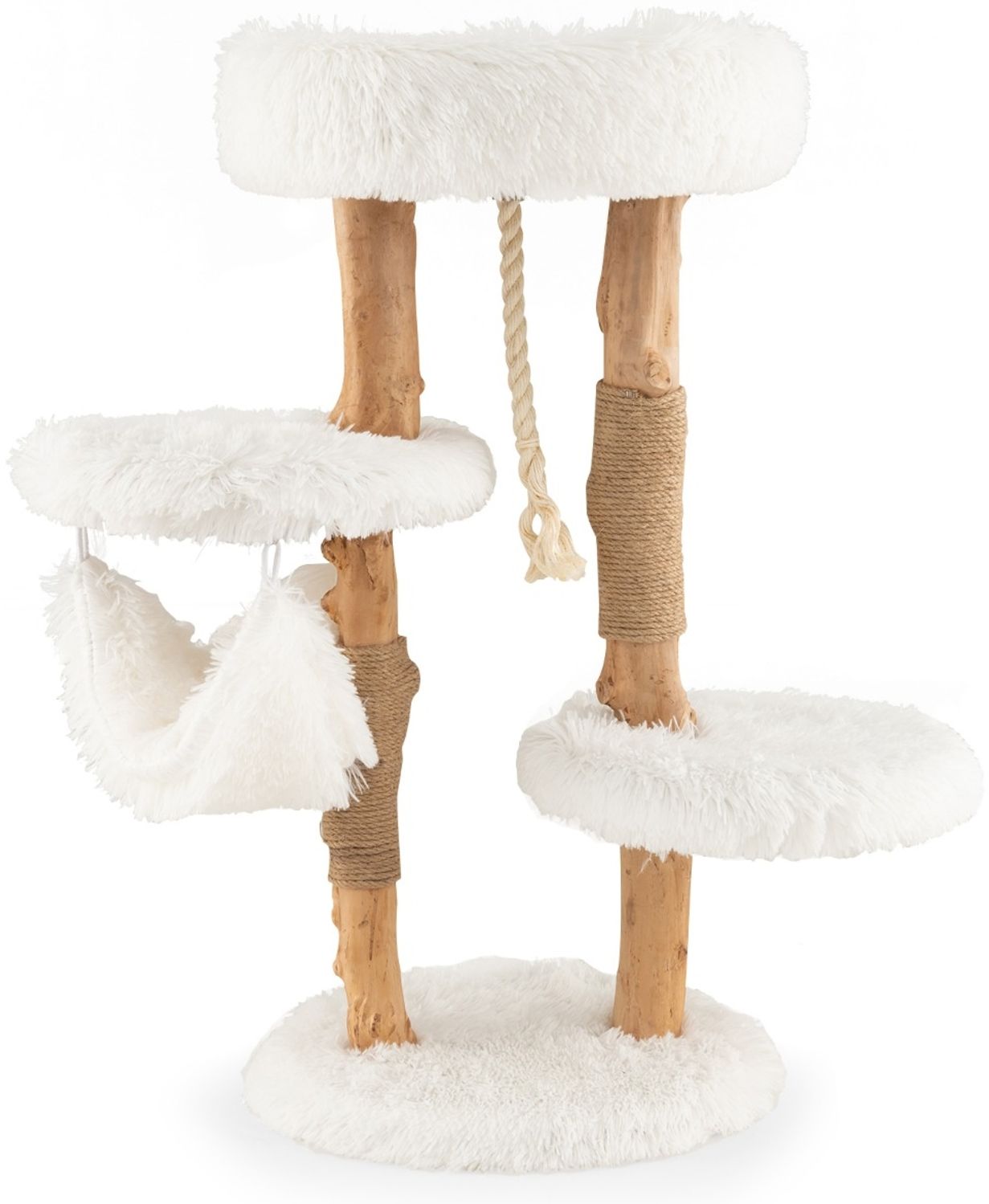 87 cm Kratzbaum aus Massivholz mehrschichtiges Katzenaktivitätszentrum Bild 1