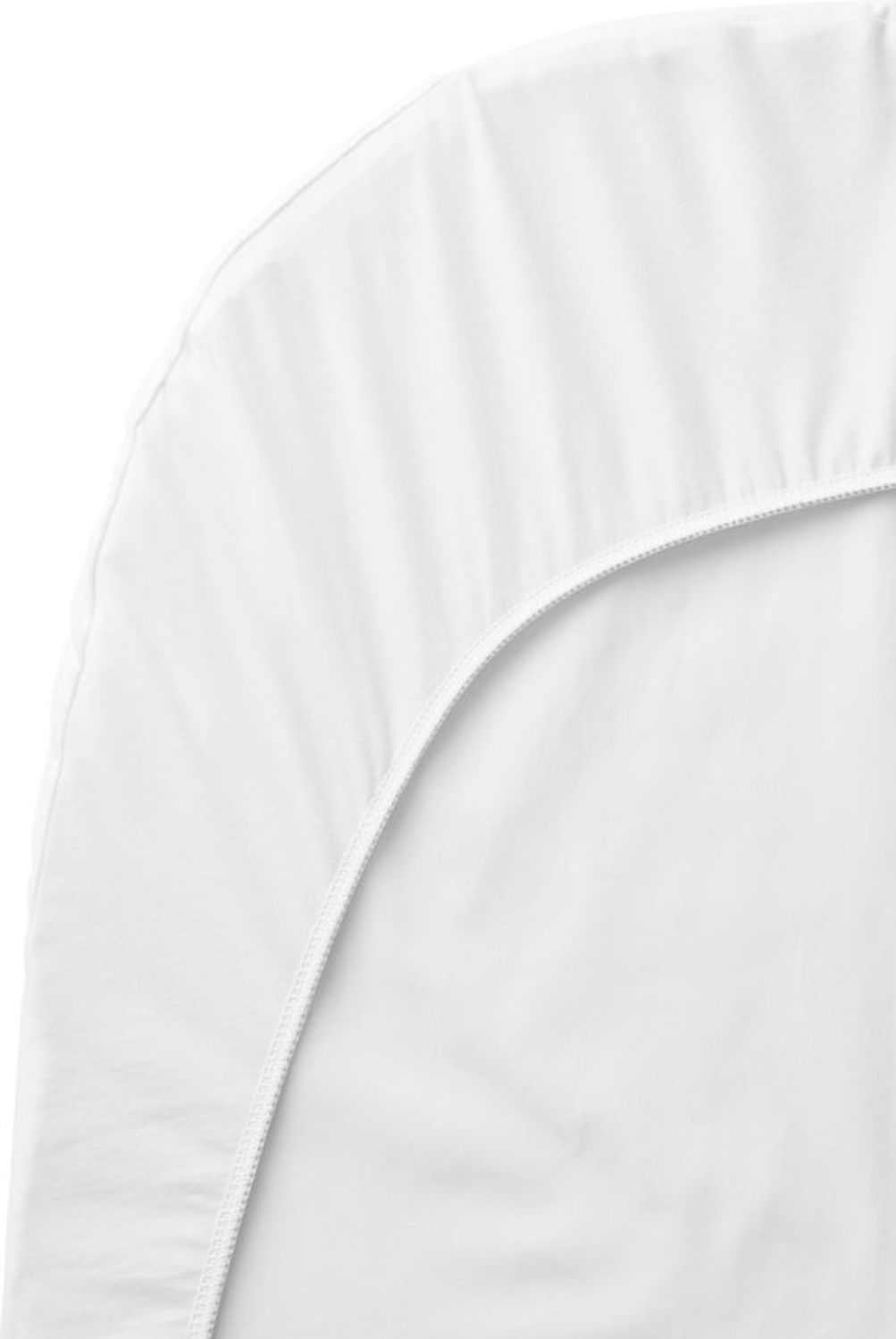 BabyBjörn Spannbetttuch für Babybett Weiß, Bio Bild 1