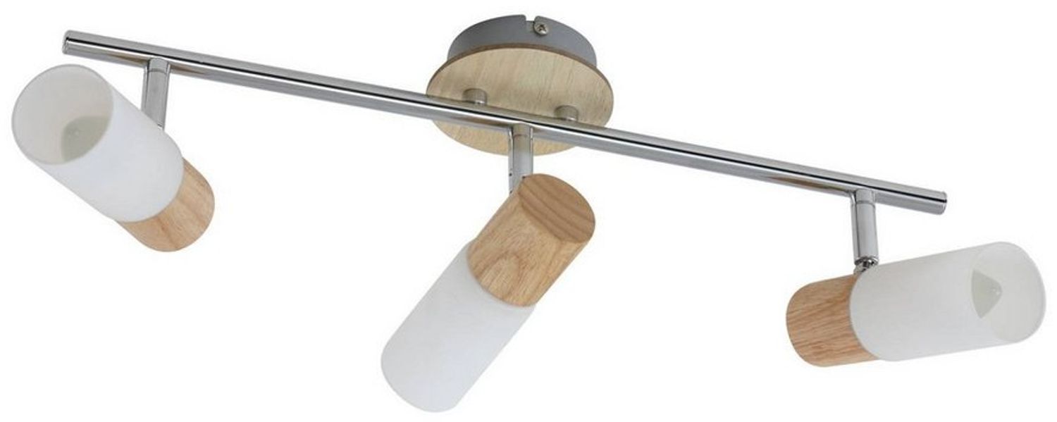 Lindby Deckenstrahler Christoph, Holz IP20, 3 x 5 W LED Bild 1
