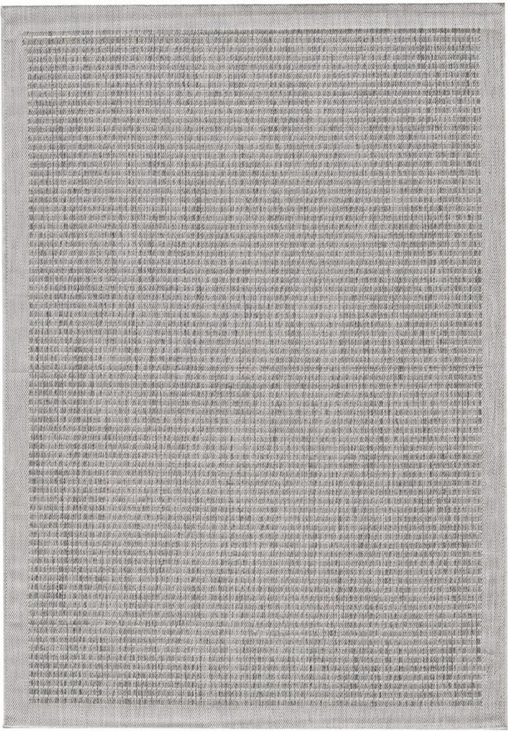 KADIMA DESIGN Outdoorteppich ORIANA Wetterfest UV-Beständig Balkon Waschbar Strapazierfähig Uni, Läufer, Höhe: 3 mm, Grau, 60x100 cm, Balkonteppich Fußbodenheizung Waschbar Bild 1