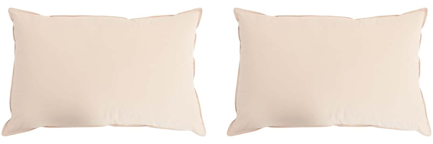 vidaXL Kopfkissen 2 pcs Beige 50 x 70 cm Kapokfaser 42042052 Bild 1