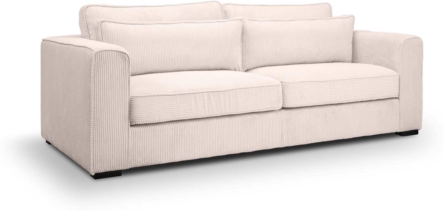 Sofa 3 Sitzer B/H/T: 241 x 92 x 112 cm in grau-beige Bild 1