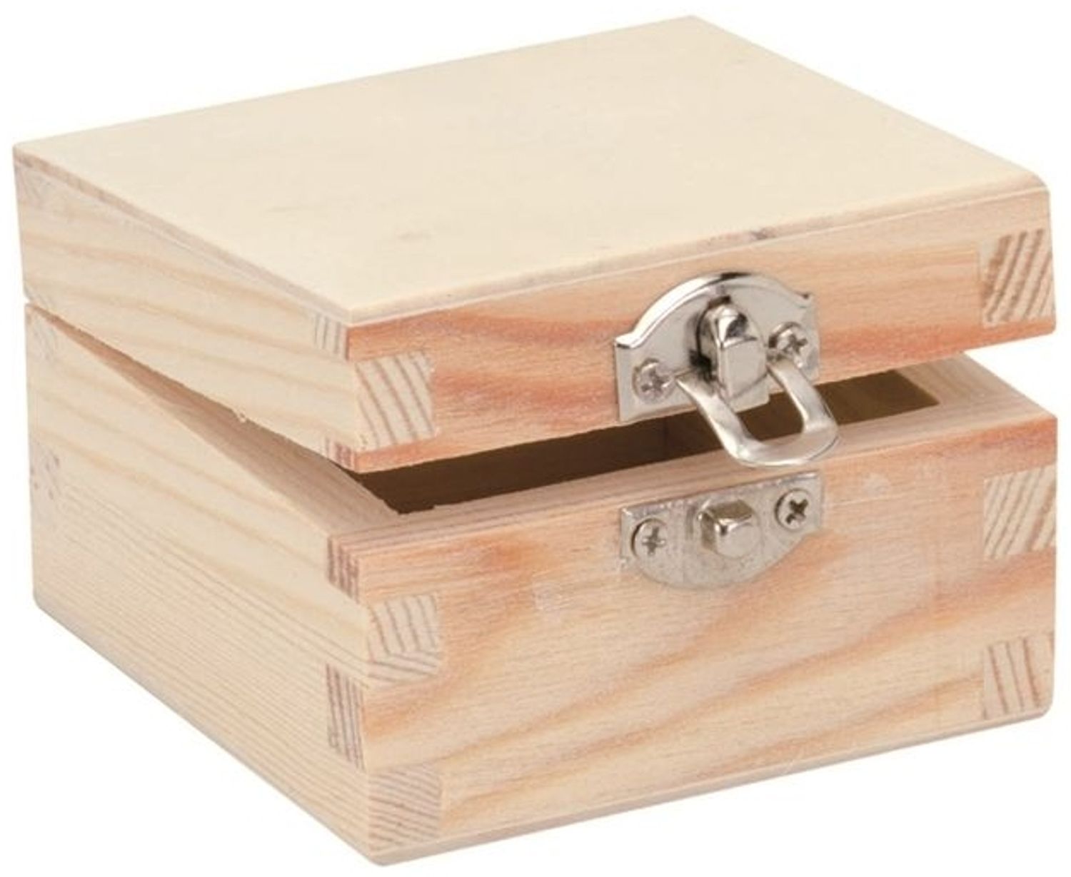 Glorex Holzbox quadratisch 7 x 7 x 4 cm Bild 1