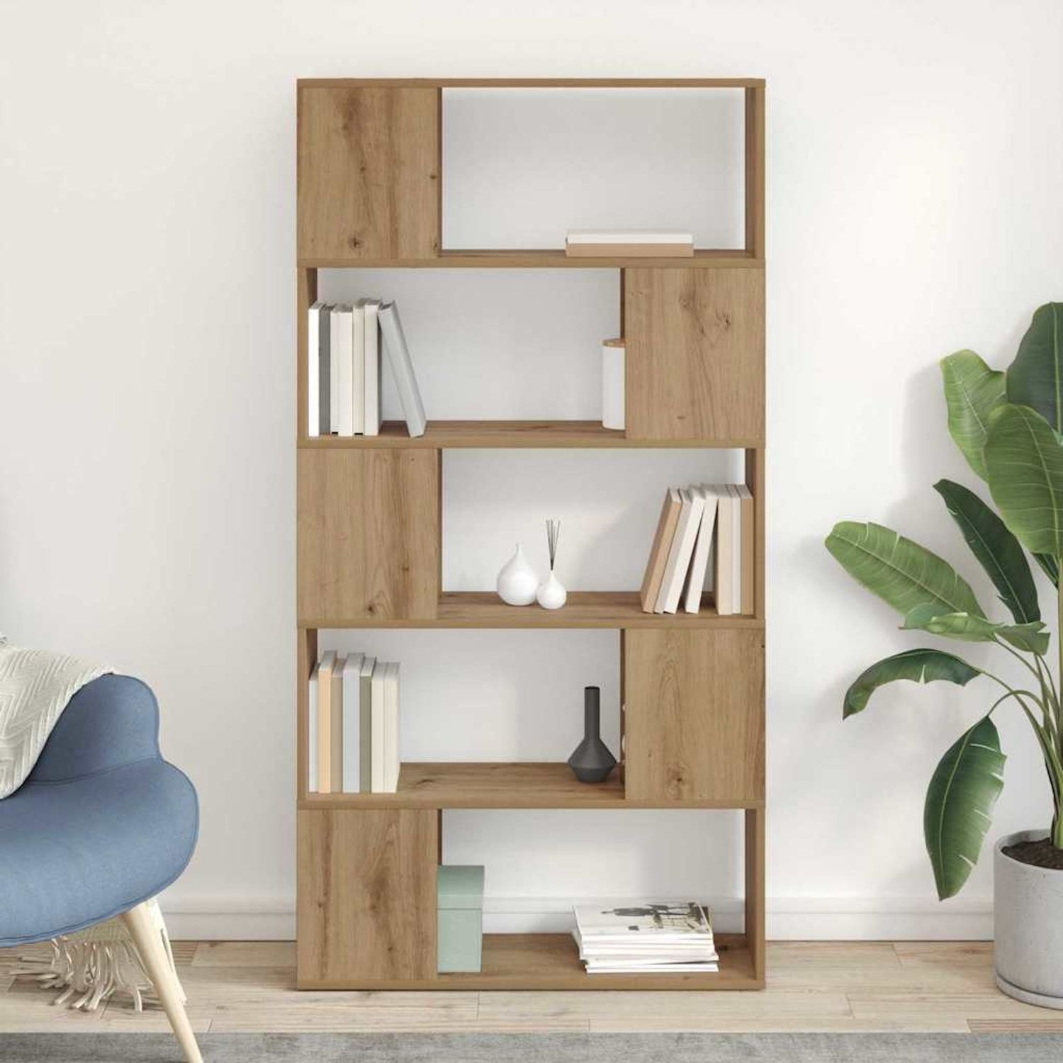 vidaXL TV-Schrankset Wandmontiert Braun 80 x 24 x 156 cm Holzwerkstoff 875204 Bild 1