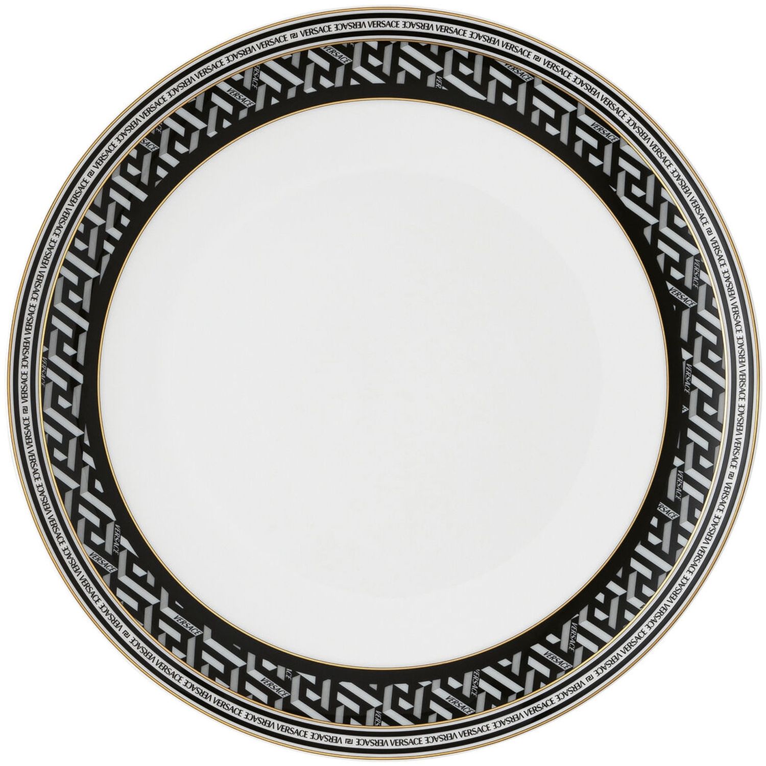 Rosenthal Versace La Greca Signature Black Speiseteller 28 cm Bild 1
