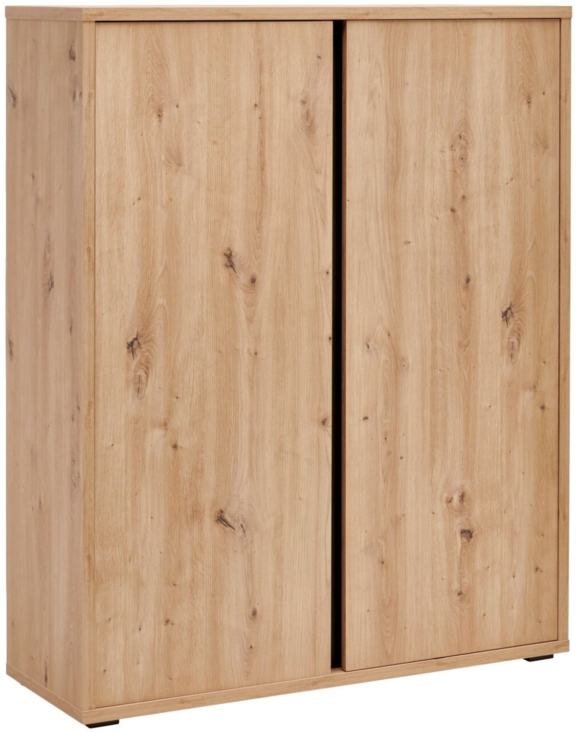 XORA 'LIV-ARTISAN' Schuhschrank Hochschrank, Holznachbildung Eiche Artisan, 97.5 x 120 x 34 cm, mit 6 Fachböden Bild 1