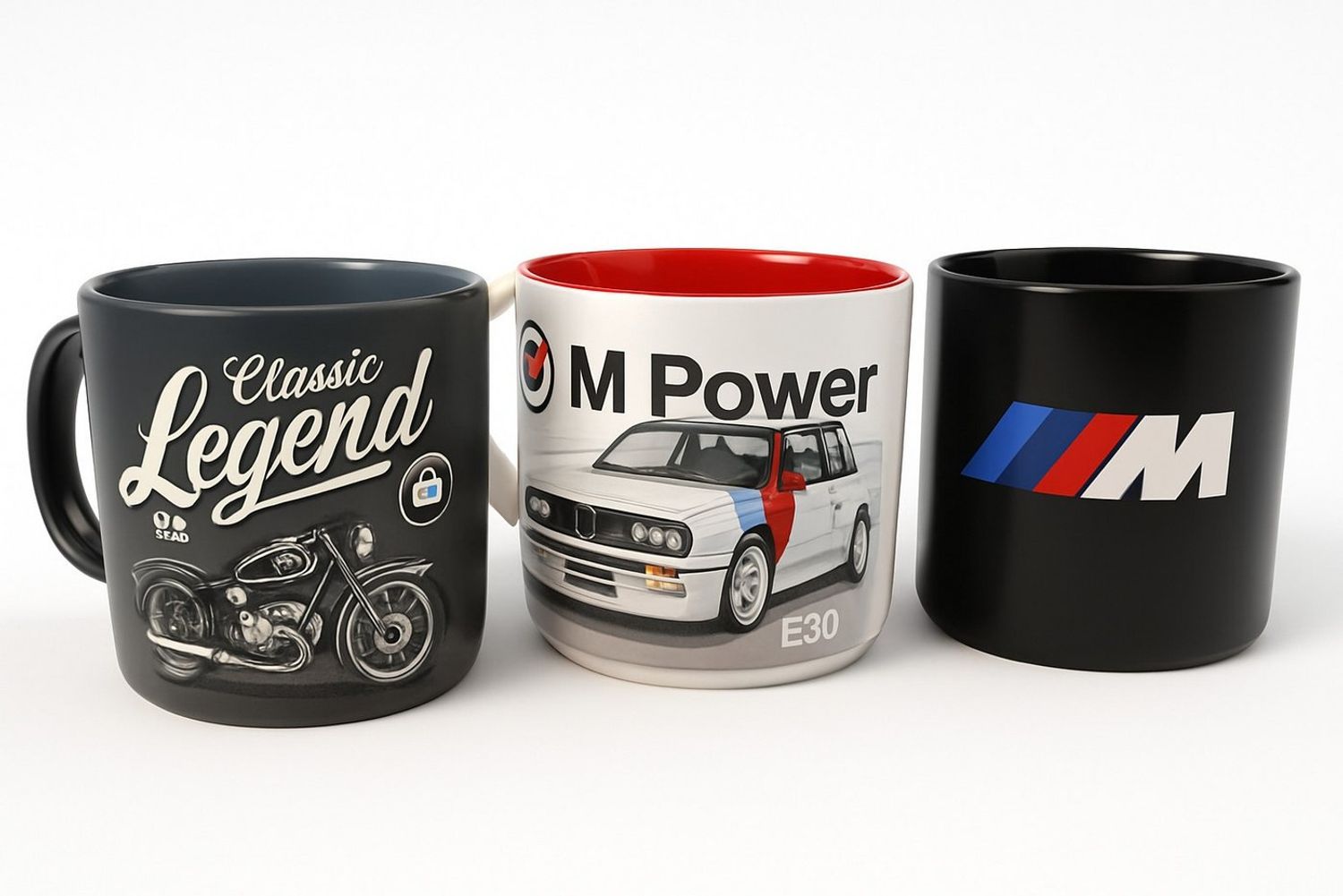 BMW Tasse 3x BMW M Logo Tasse Kaffebecher Kaffeetasse Doppelpack Becher, 1-tlg. Bild 1
