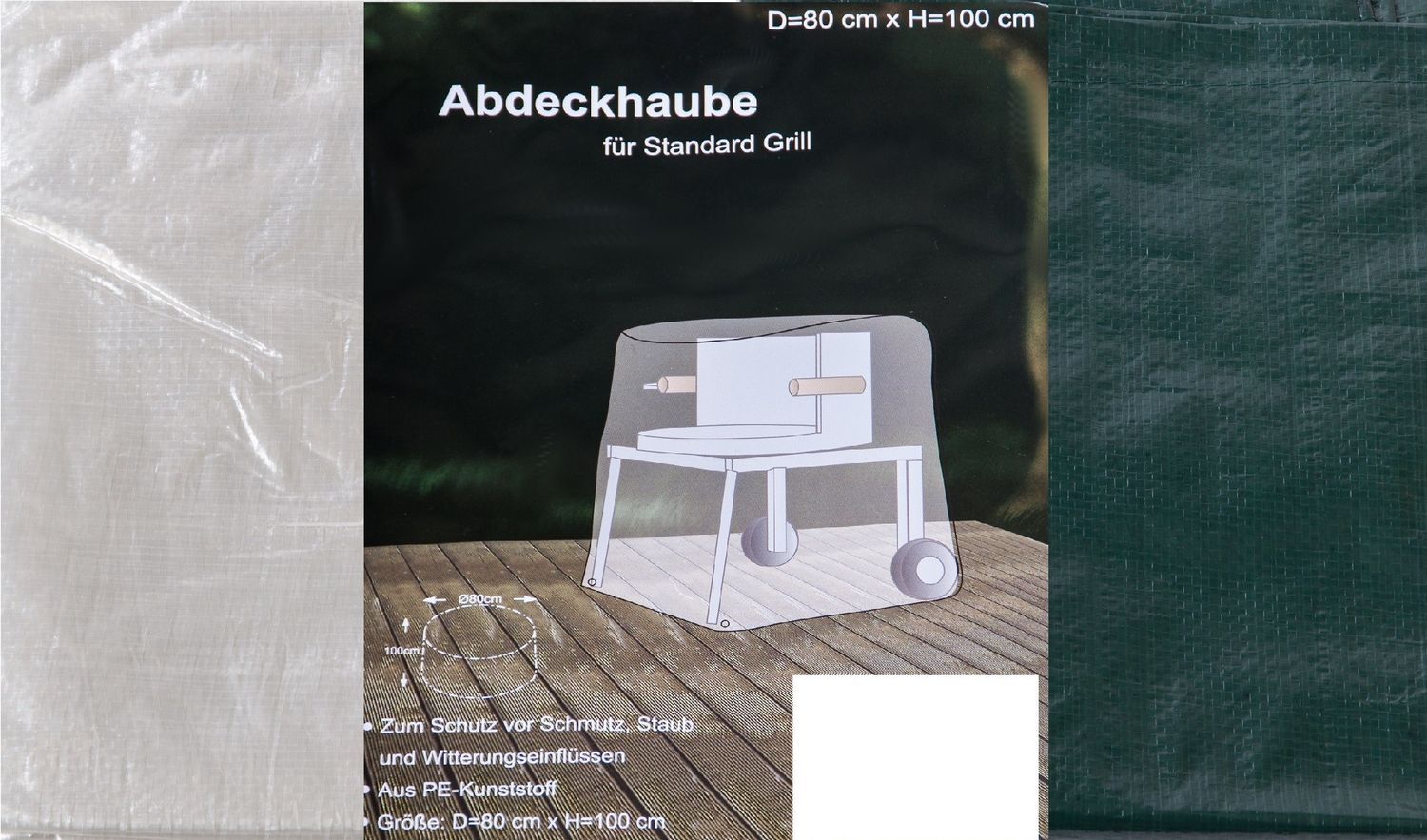Abdeckhaube für Grill Möbelschutz Schutzhülle Abdeckplane Schutzplane 80x100cm Bild 1