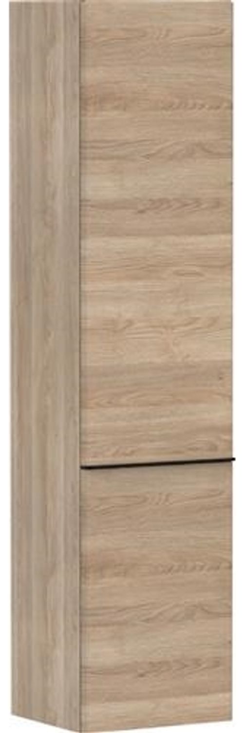 Hochschrank Xelu Q 400/350 links Eiche/schwarz Bild 1