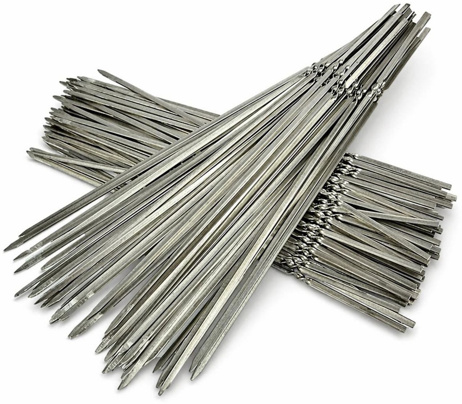 BAYLI Grillspieß BAYLI 10 x Edelstahl Grillspieße, kleine Schaschlikspieße, 33cm Bild 1