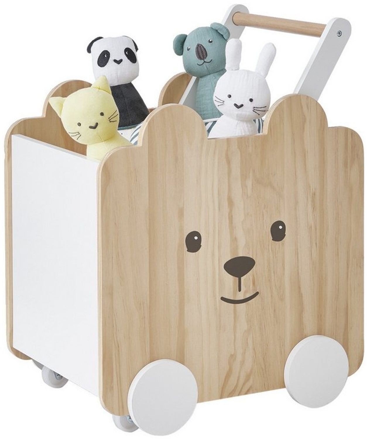vertbaudet Sitzbank Kinderzimmer Fahrbare Spielzeugkiste BÄR Bild 1