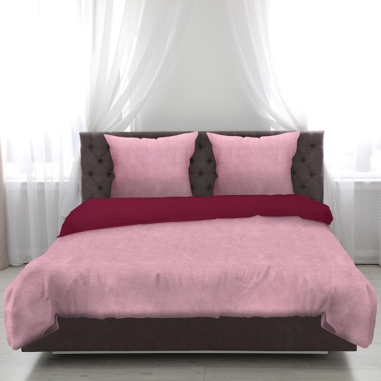 Bettwäsche Cashmere Touch Rose / Beere 80x80+135x200 cm Bild 1