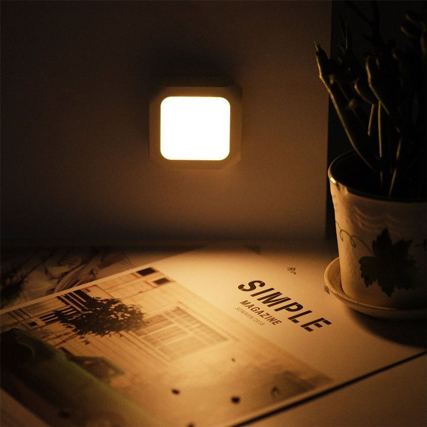Sunicol LED Steckdosenleuchte LED Nachtlicht, dimmbar, automatisch ein/aus, warmweiß, Warmes Weiß, Energieeffizient Bild 1