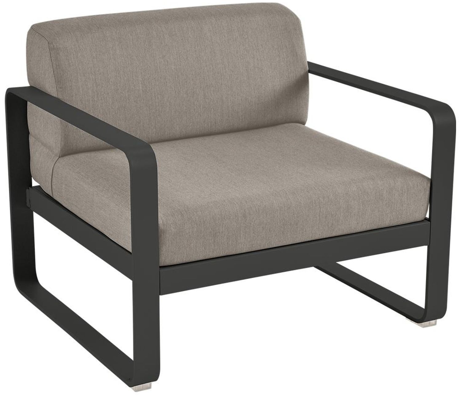 Bellevie Lounge-Sessel Outdoor 42 Lakritze B8 Taupegrau Bild 1