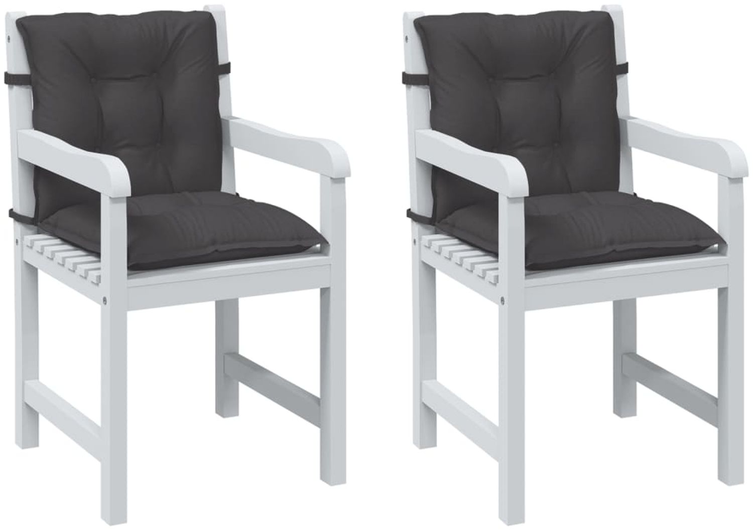 vidaXL Niedriglehner-Auflagen 2 Stk Melange Anthrazit 100x50x7cm Stoff 4002376 Bild 1