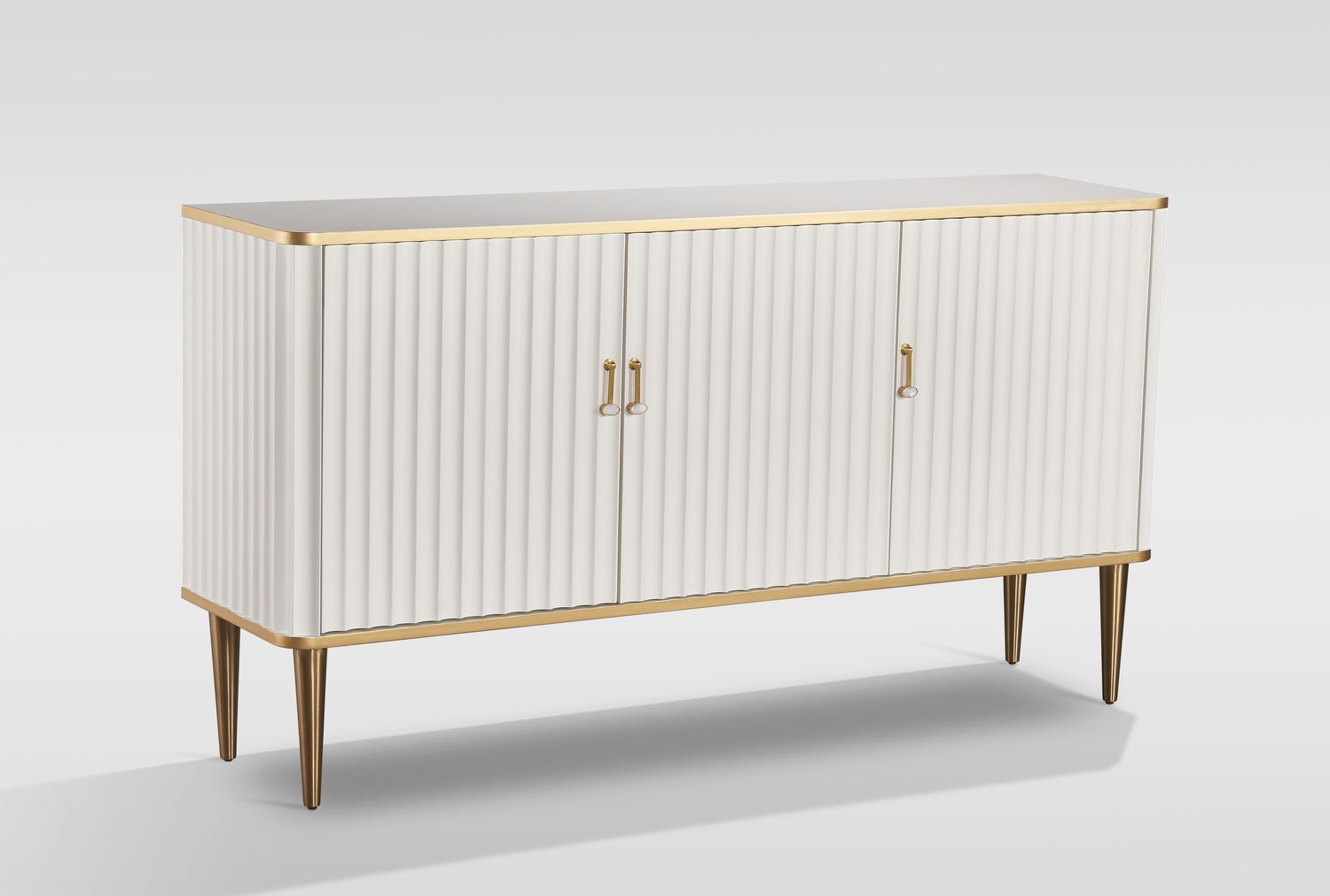 Livin Hill Stilig ST313A Kommode, MDF, Edelstahl, 87 x 40 x 160 cm Bild 1