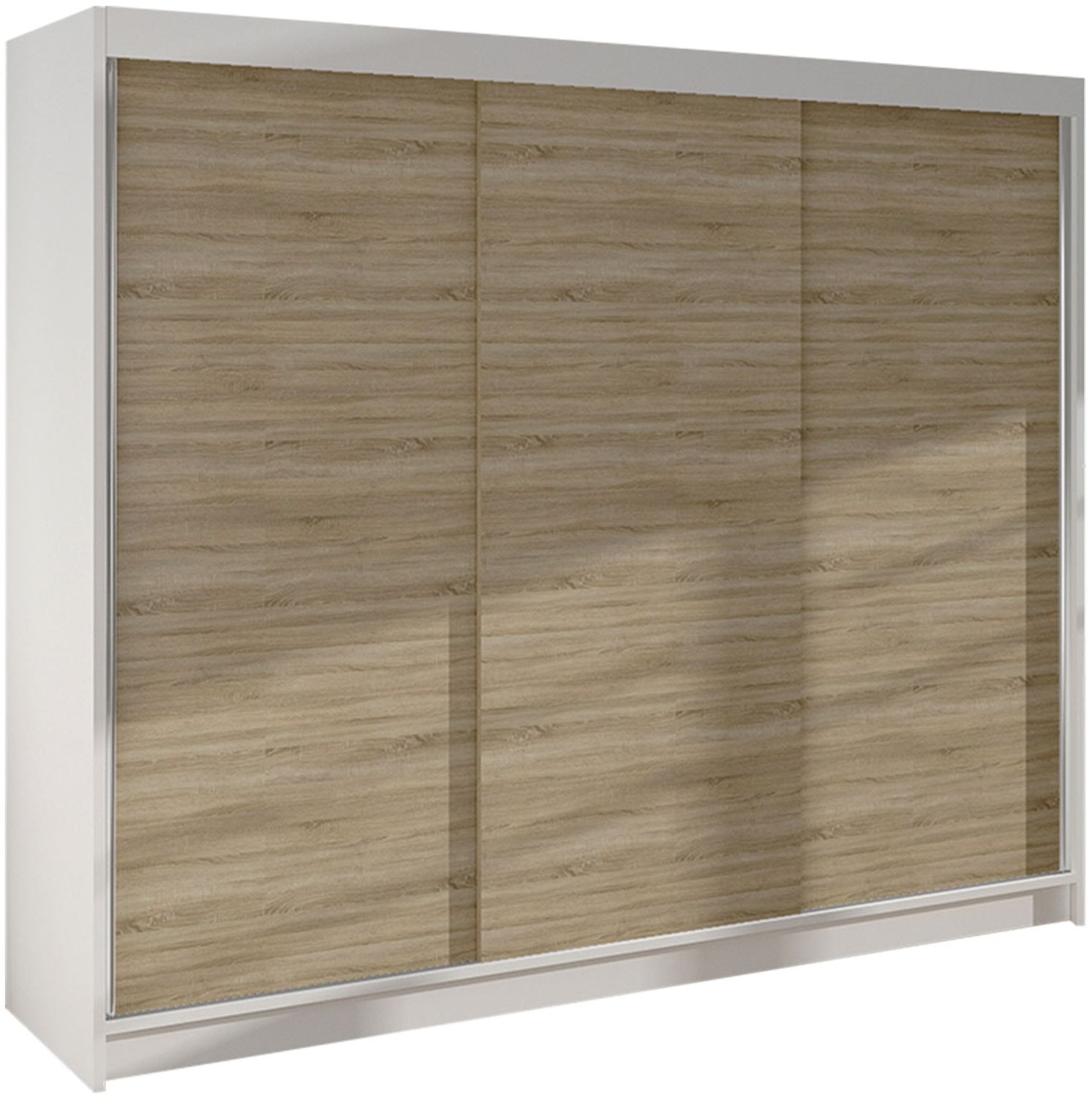 Schiebetürenschrank Dotan II (Farbe: Weiß / Sonoma Eiche) Bild 1