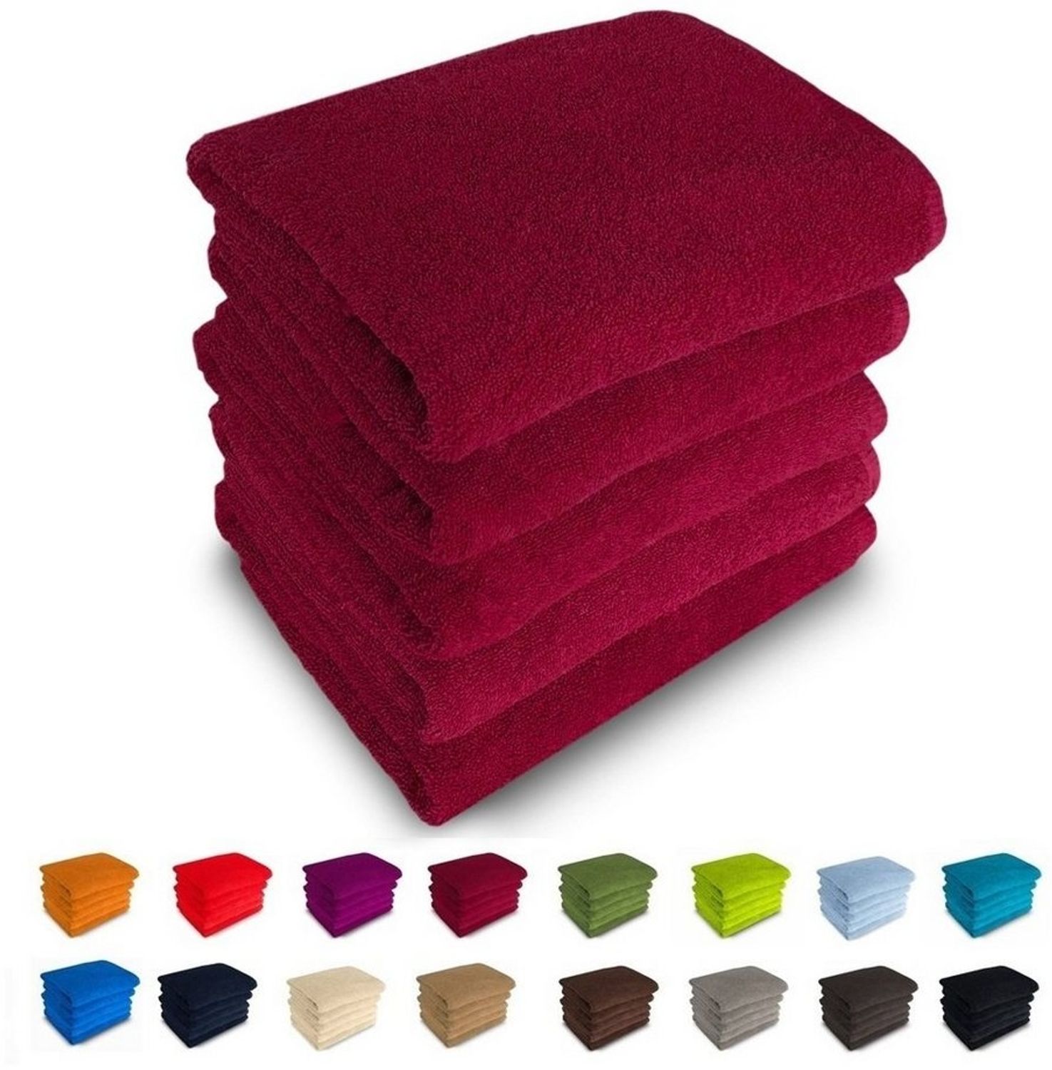 MatratzenL.A.B® Handtücher Rimini 500 g/m² Blauer Schwan®, 50x100 cm,Handtuch,100% Baumwolle,Frottee Frottier,23 Farben Bild 1