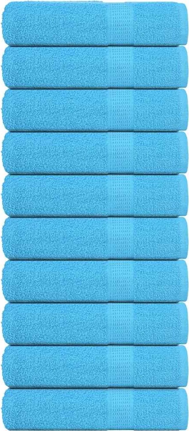 vidaXL Handtücher FROGN 10 Stk. Türkis 50x100 cm 360 g/m² 136976 Bild 1