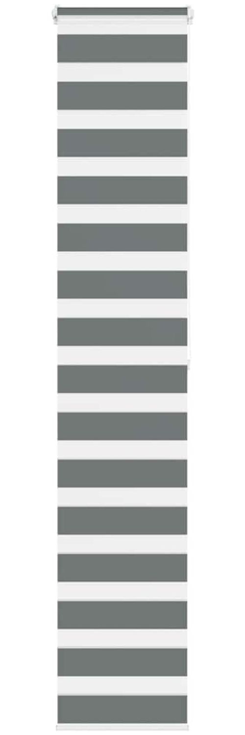 vidaXL Doppelrollo Dunkelgrau 40x200 cm Stoffbreite 35,9 cm Polyester 4014145 Bild 1