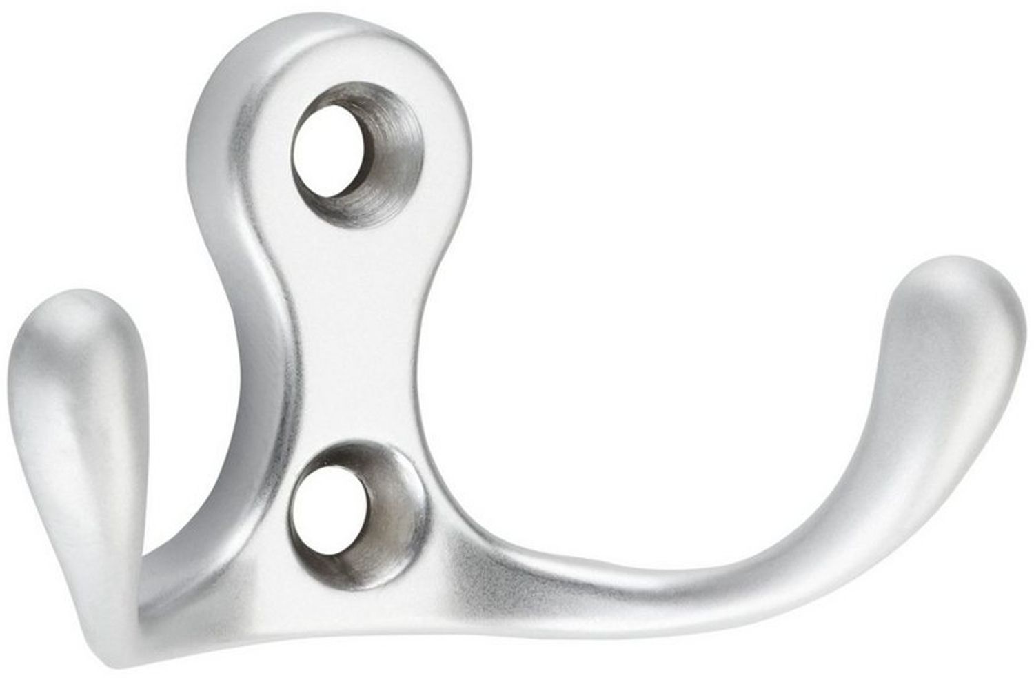 SO-TECH® Garderobenhaken 2-fach Kleiderhaken MAREEN 29 x 51 x 23,5 mm, BA 17 mm (1 St), Metall massiv, Chrom matt Bild 1