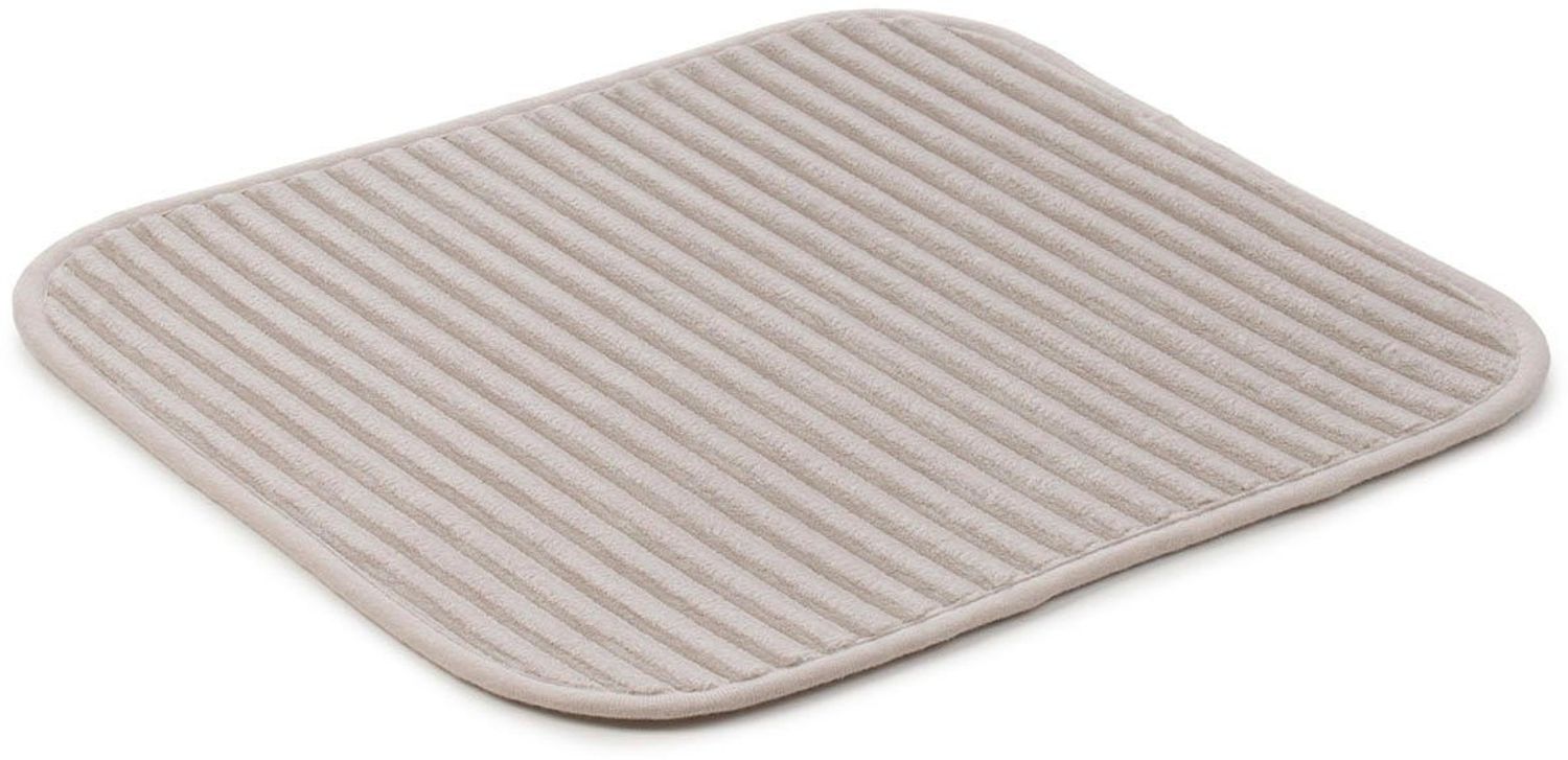 Gözze Badematte Berlin, Höhe 7 mm, rutschhemmend beschichtet, fußbodenheizungsgeeignet, Polyester, rechteckig, Badteppich, Uni Farben, Cord Optik, waschbar Bild 1