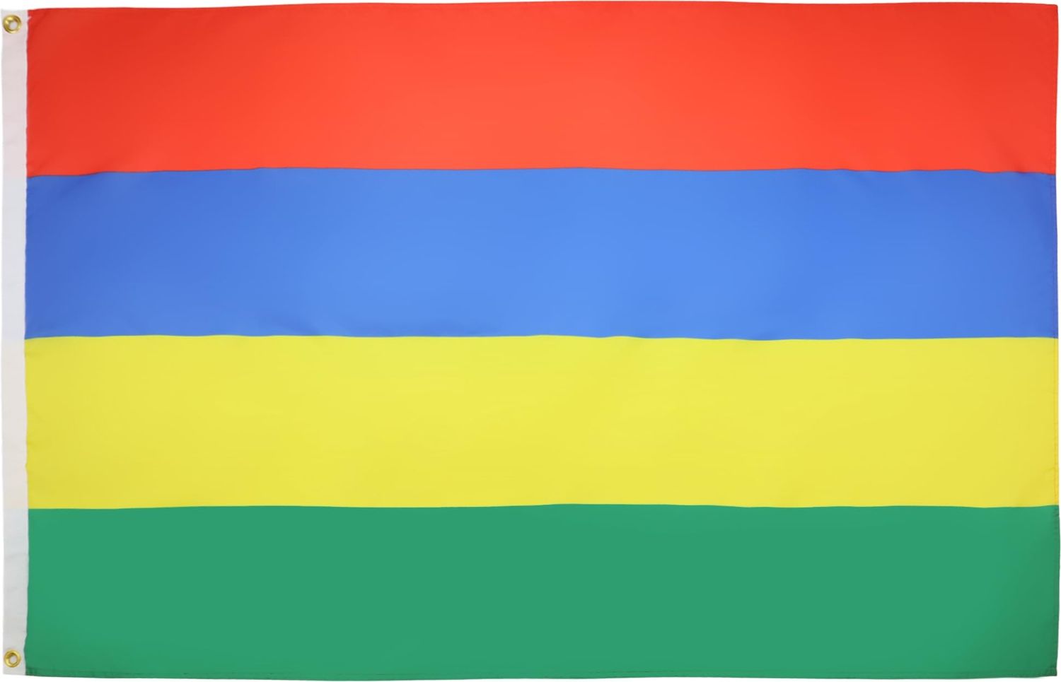 AZ FLAG - Flagge Mauritius - 150x90 cm - Republik Mauritius Fahne 90x150 Cm Feiner Polyester - Flaggen Bild 1