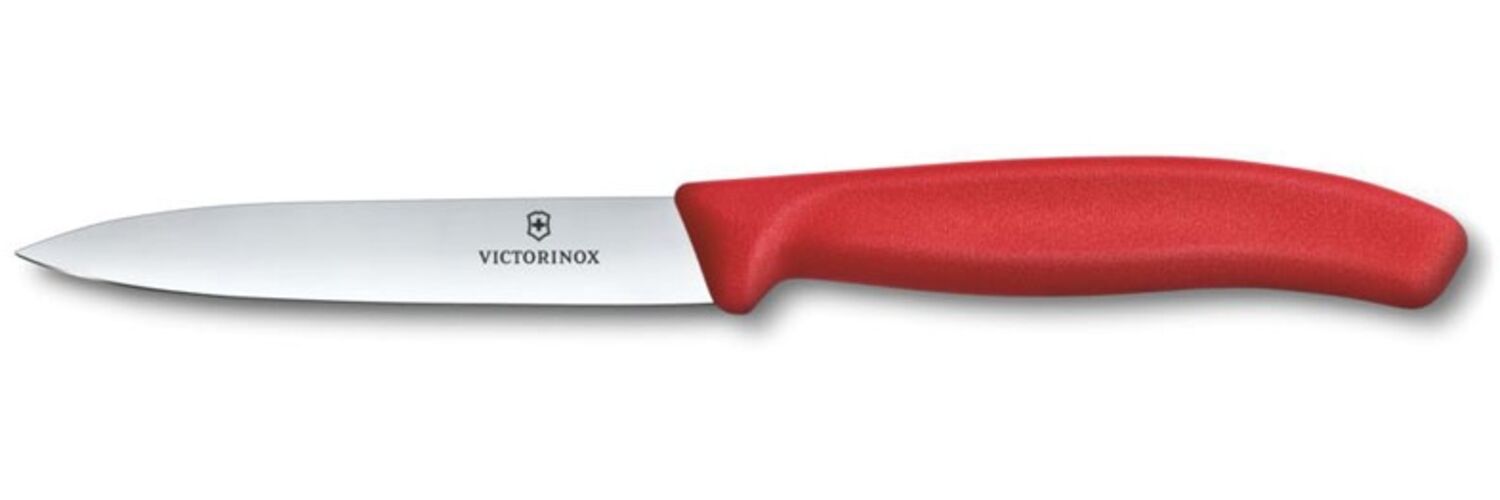 Victorinox Swiss Classic, Gemüsemesser, 10cm, Gerade, Mittelspitz, Rot Bild 1