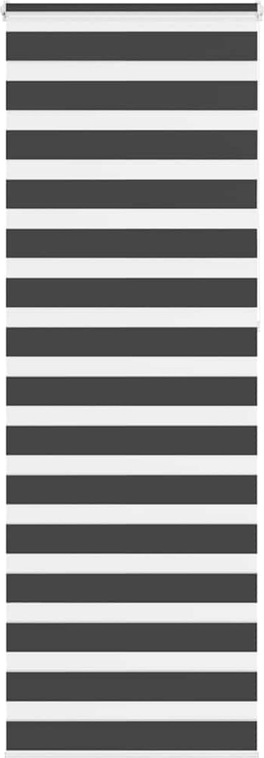 vidaXL Doppelrollo Schwarz 70x230 cm Stoffbreite 65,9 cm Polyester 4014281 Bild 1