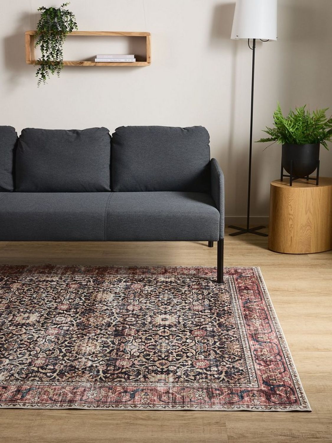 Interiyou Teppich Gent, Rechteckig, Höhe: 5 mm, Vintage Kurzflor für Wohnzimmer, Schlafzimmer, waschbar, pflegeleicht Bild 1