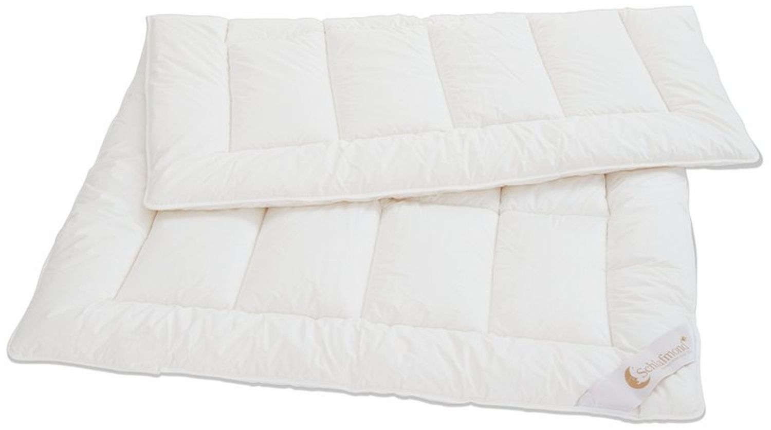 Schlafmond Naturfaserbettdecke Schlafmond Märchenweich Ganzjahresdecke 135x200 cm, Bezug: 100% Baumwolle Bild 1