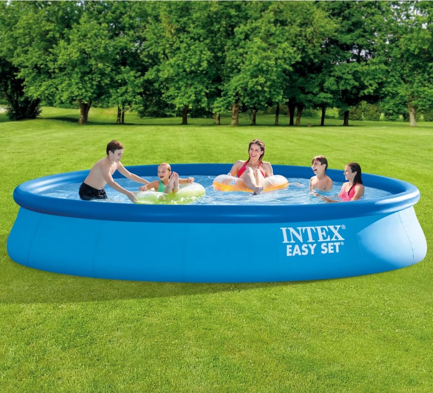 Intex Swimmingpool Easy Set mit Filtersystem 457x84 cm 3202882 Bild 1