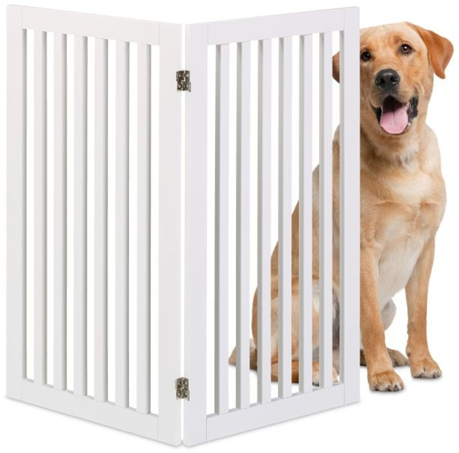 Relaxdays Freistehendes Hundeabsperrgitter Bild 1