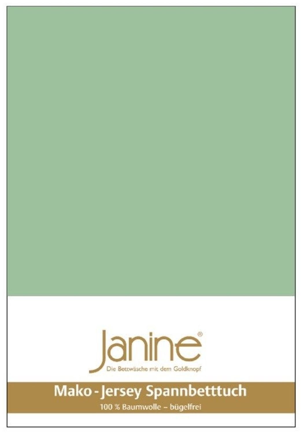 Janine Mako-Jersey Spannbetttuch Spannbettlaken 100% naturreine Baumwolle 140-160cm x 200cm 26 lind Bild 1