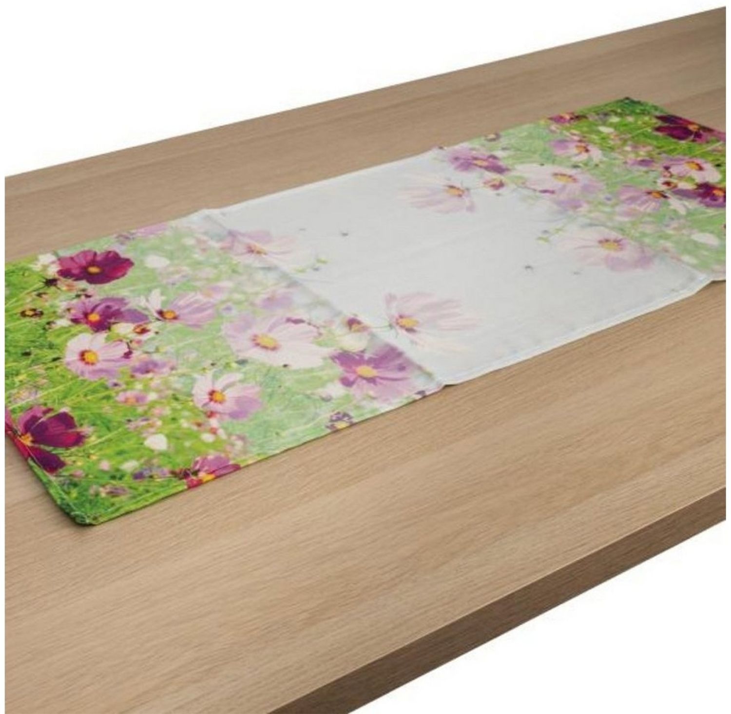 HTI-Living Tischläufer Tischläufer 40 x 90 cm Malvenwiese (Stück 1-tlg, 1 Tischläufer), Tischdecke Bild 1