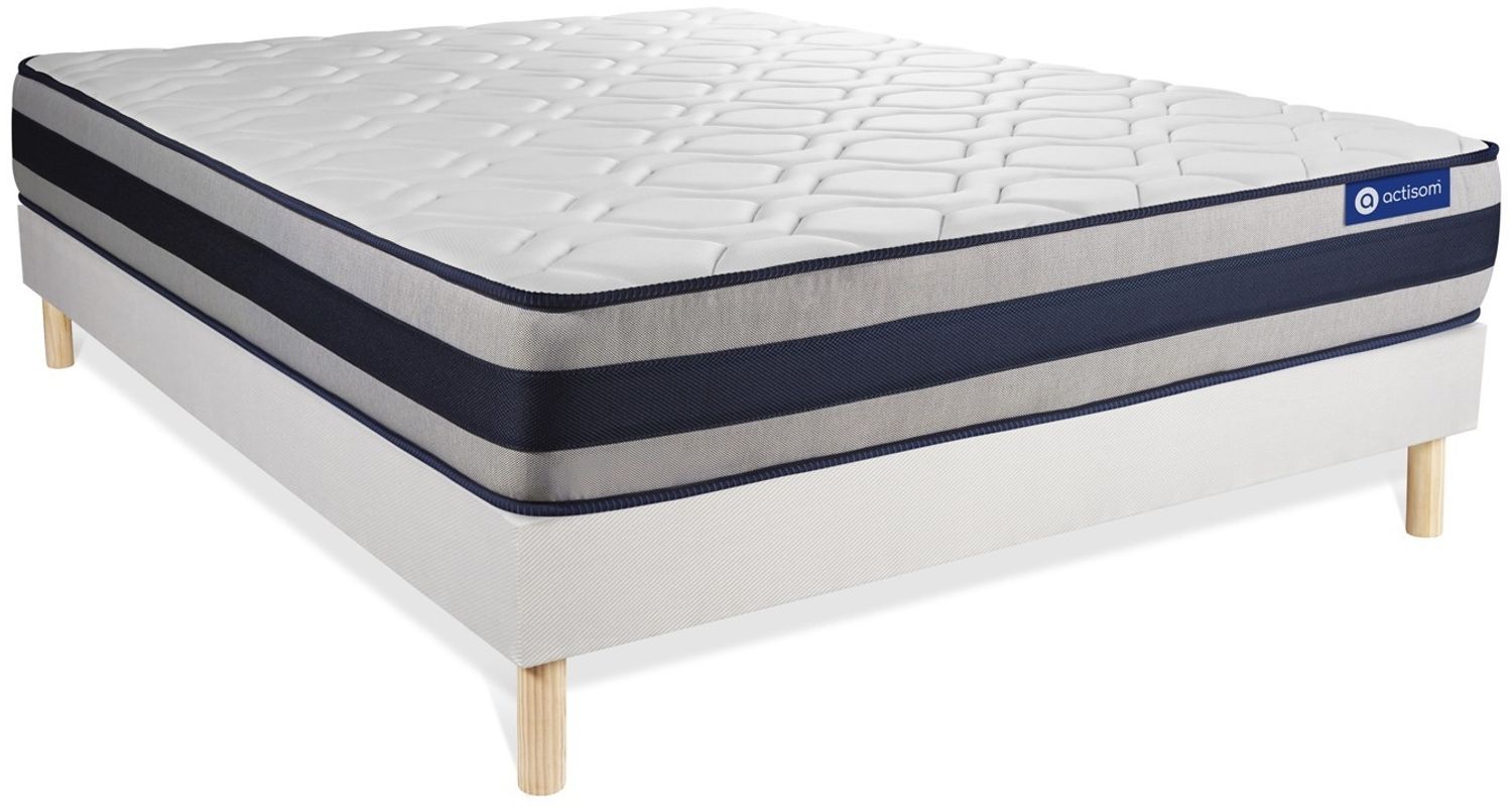Actilatex ergo Matratze 160x220 cm + Bettgestell mit Lattenrost, Härtegrad 4, Latex und Memory-Schaum, Höhe : 24 cm Bild 1