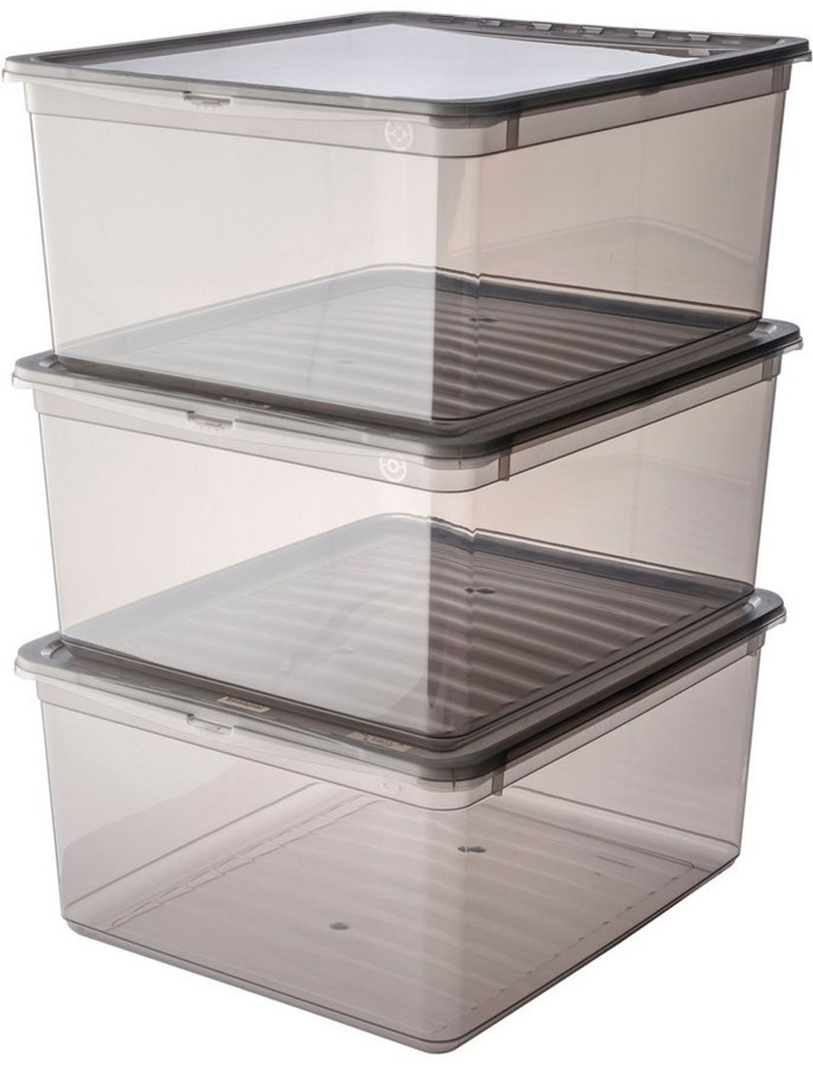 keeeper Aufbewahrungsbox bea, clearbox mit Air Control-System (Set, 3 St), 3 x 18 l, stapelbar, 39 x 33,5 x 18 cm Bild 1