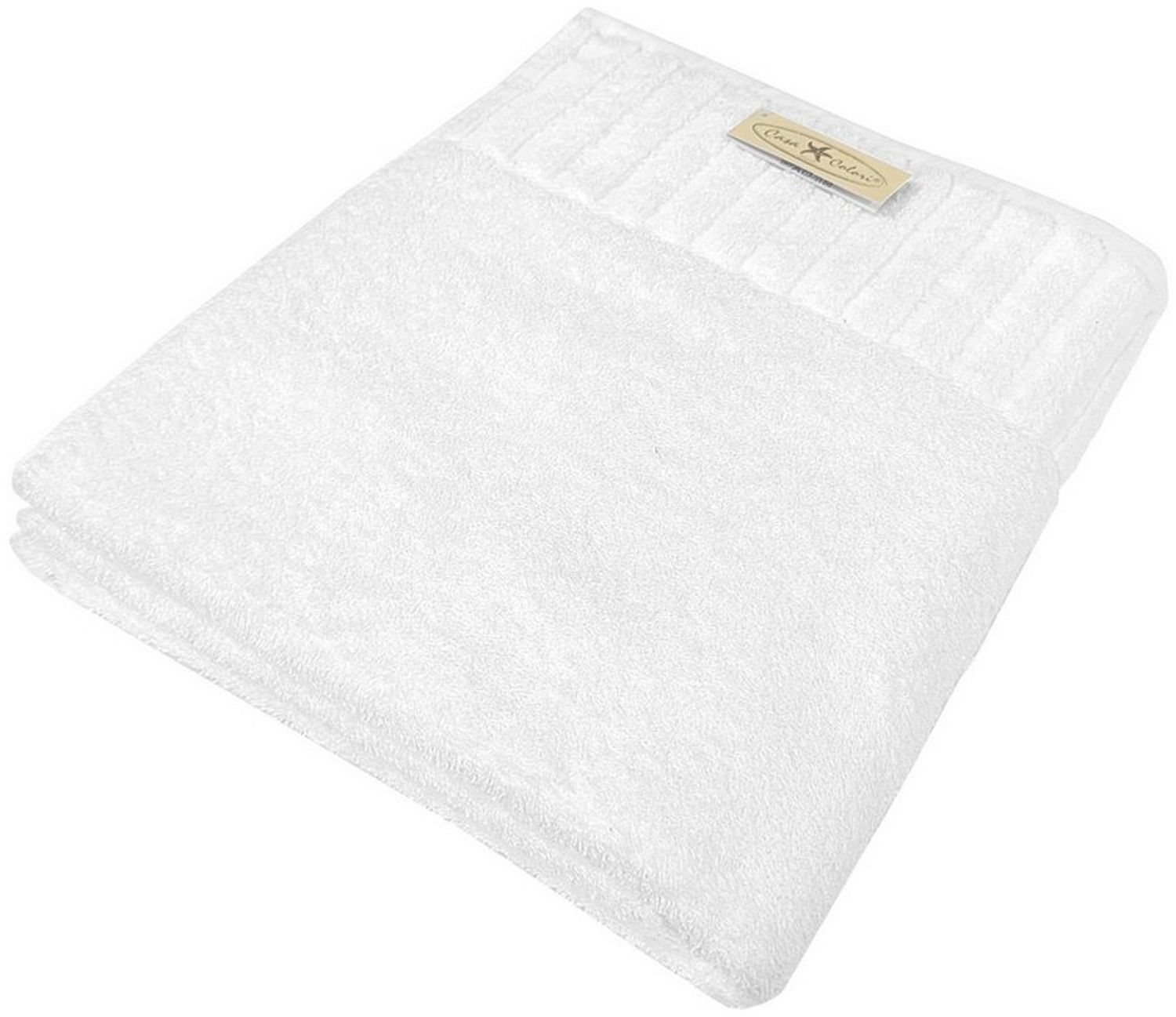Casa Colori Badetuch Uni, Frottier (1-St), Hohe Farbbrillanz, Einfache Pflege Bild 1