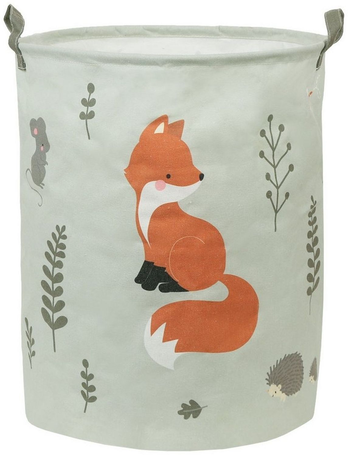 A Little Lovely Company Aufbewahrungskorb Waldfreunde mit Griffen Fuchs Für Spielzeug Kuscheltiere Bild 1
