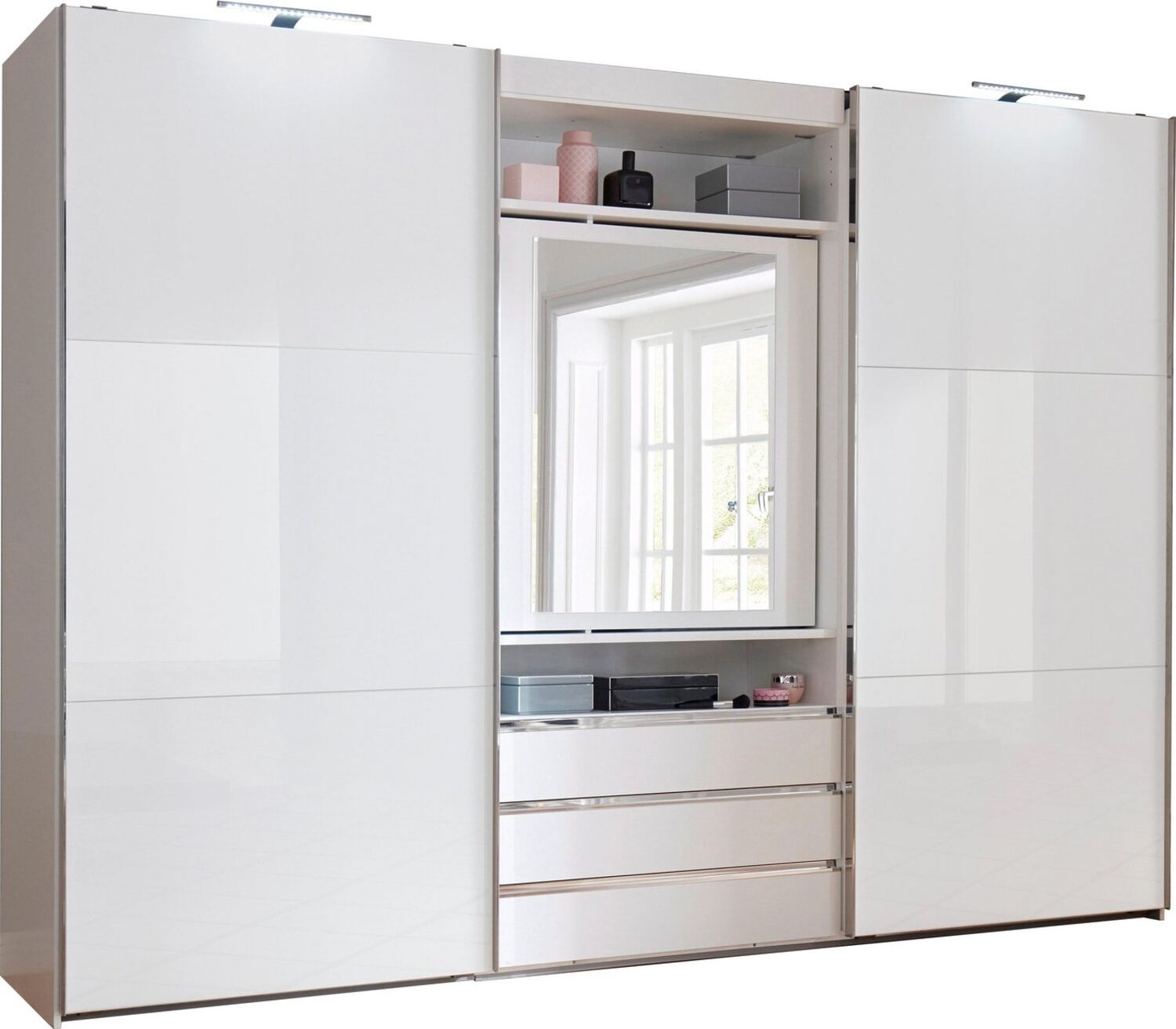 Funktions-Schwebetürenschrank MAGIC GLAS Bild 1