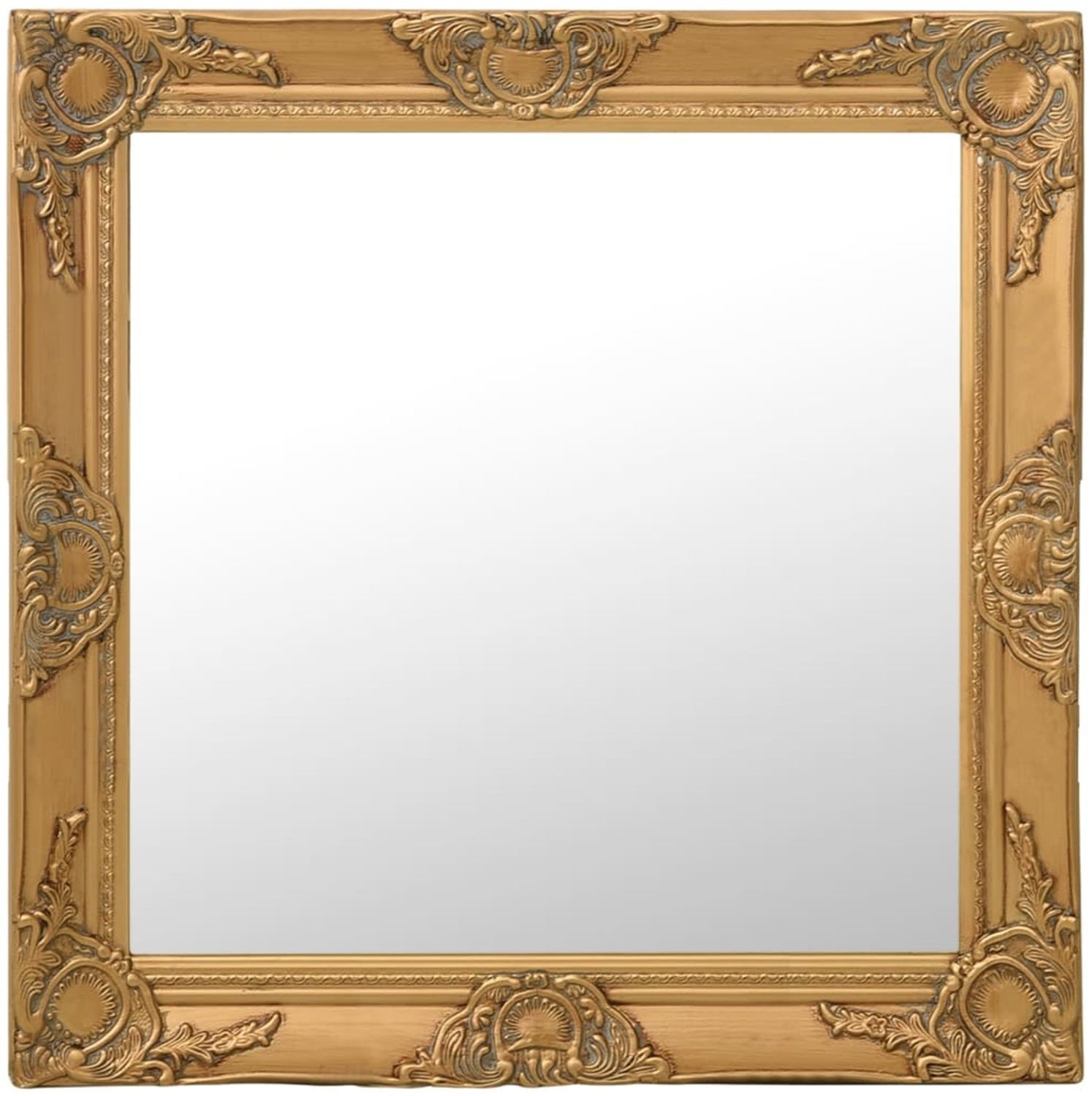 vidaXL Wandspiegel im Barock-Stil 60x60 cm Golden 320333 Bild 1