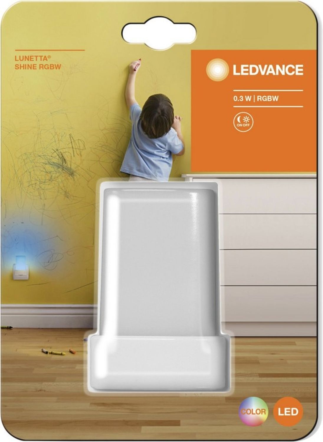 Osram Nachtlicht Osram Mobilleuchte LED Lunetta Shine RGB weiß, Inkl. Leuchtmittel, Nicht dimmbar ohne Bewegungsmelder Bild 1