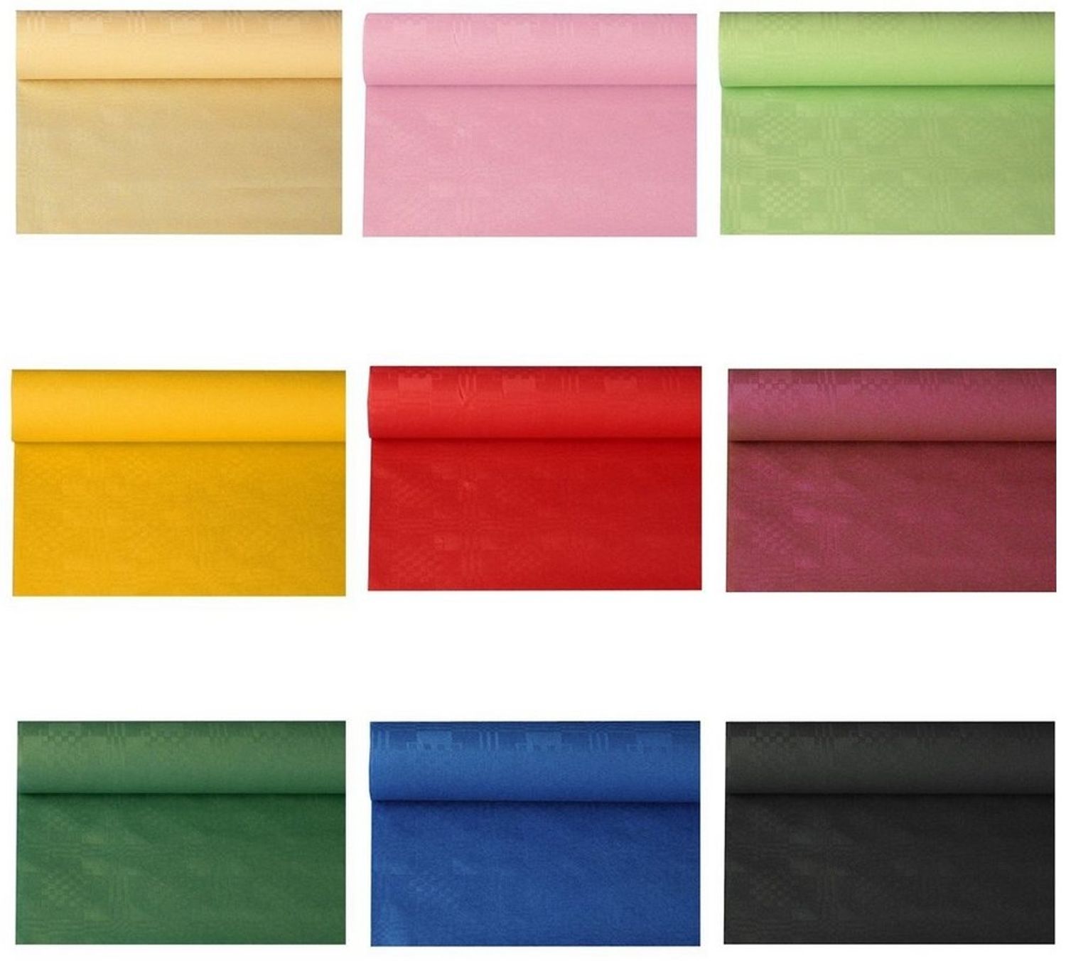 PAPSTAR GmbH Gartentischdecke Papiertischtuch mit Damastprägung 50 m x 1 m Bild 1
