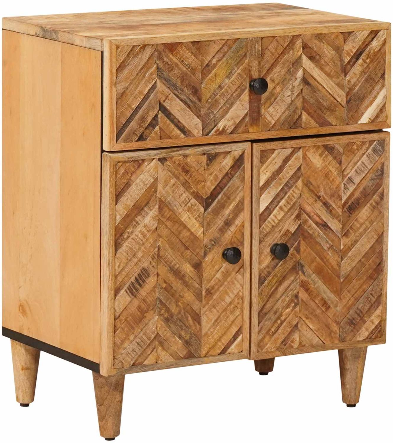 vidaXL Nachttisch Braun 50 x 33 x 60 cm Massivholz Mango 4018927 Bild 1